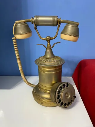 Telefono vintage ottone