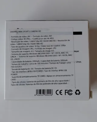 Cámara Mini DV OVERNIS SQ8 Full HD