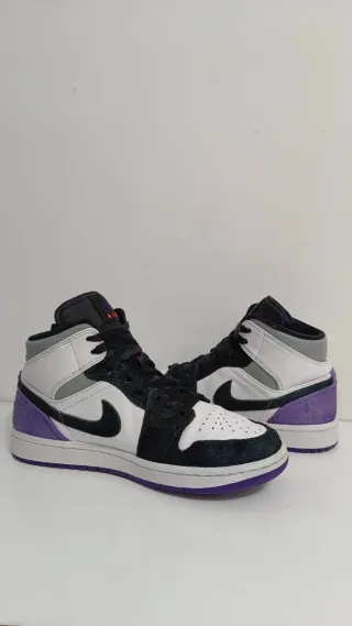 Zapatillas Nike Air Jordan Mid Morado Blanco