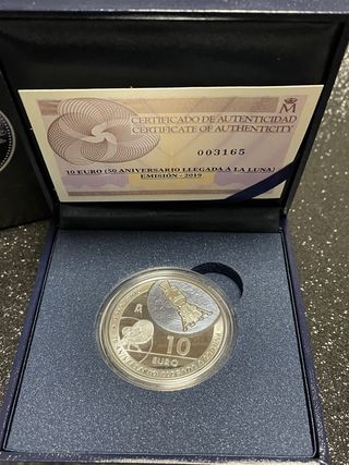 Moneda Plata 50 Aniversario Llegada Luna