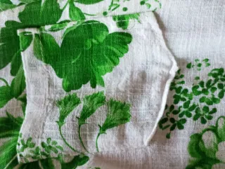 Camisola mujer estampada verde y blanca