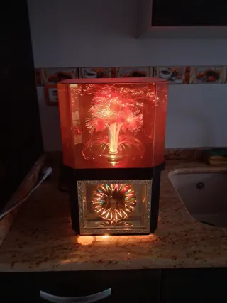 Reloj Decorativo con Flores Luminosas