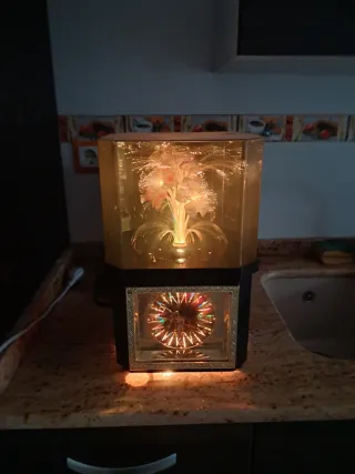 Reloj Decorativo con Flores Luminosas