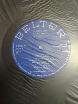 Vinilo de Machucambos - El Canto Libre