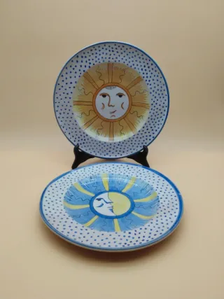 Pareja platos Gimeno Martínez Manises