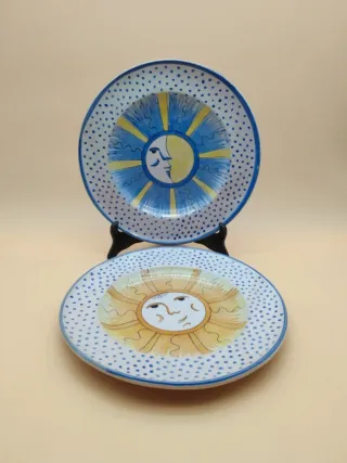 Pareja platos Gimeno Martínez Manises