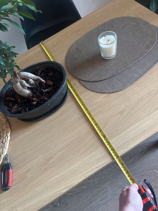 Mesa comedor madera y metal 140x70