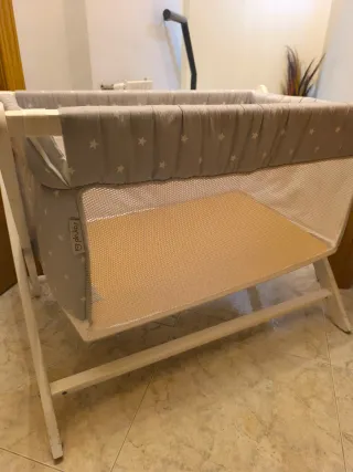 Minicuna Pirulos con colchón Lemur