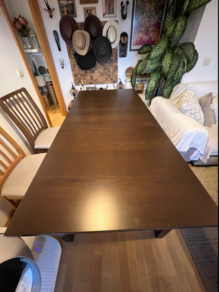 Mesa comedor extensible IKEA + 4 sillas