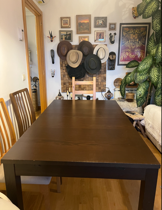 Mesa comedor extensible IKEA + 4 sillas