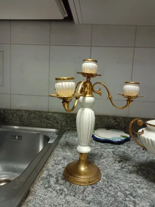 Set 2 Candelabri Vintage + Vaso Decorativo