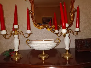 Set 2 Candelabri Vintage + Vaso Decorativo
