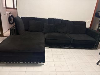 Sofa terciopelo + comedor+ mesita  todo completo