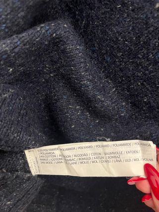 Maglione Mango Colore Blu Scuro Taglia S in Lana