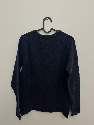 Maglione Mango Colore Blu Scuro Taglia S in Lana