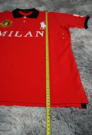 Polo Ralph Lauren Rojo con Big Pony Blanco Talla L