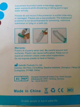 Protector de vendaje impermeable