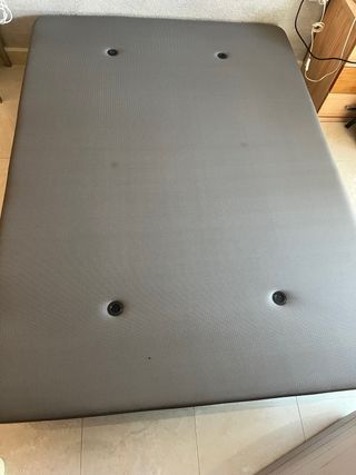 Cama y somier de tela