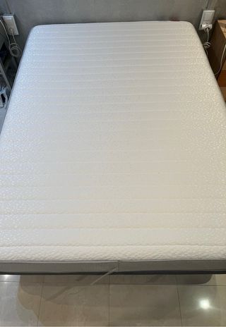 Cama y somier de tela