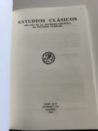 Libros Estudios Clásicos.