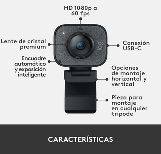 Cámara Web Logitech StreamCam Casi Nueva
