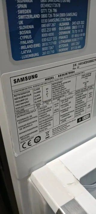 NEVERA SAMSUNG ACERO INOXIDABLE NO FROST A+++