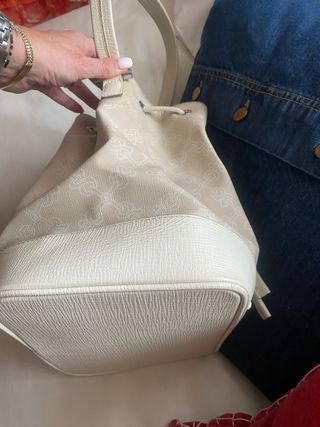 Bolso Tous Cubo Beige y Blanco