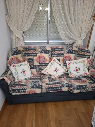 Sofá de 3 plazas estampado