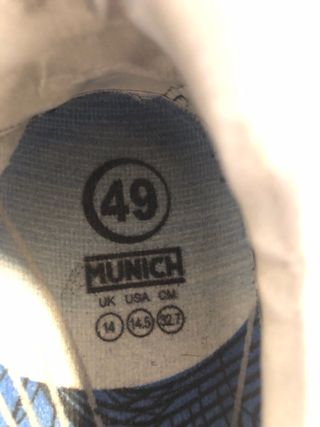 Zapatillas Munich Azules y Blancas