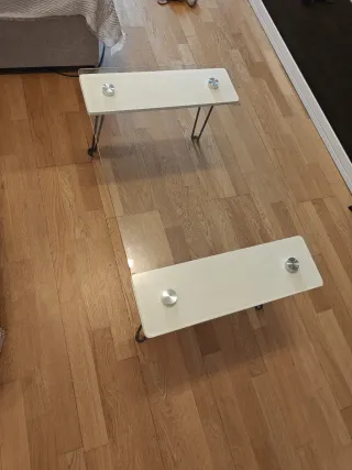 Mesita de centro salón cristal 80x50cm