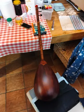 Baglama Saz Eléctrico Rojo