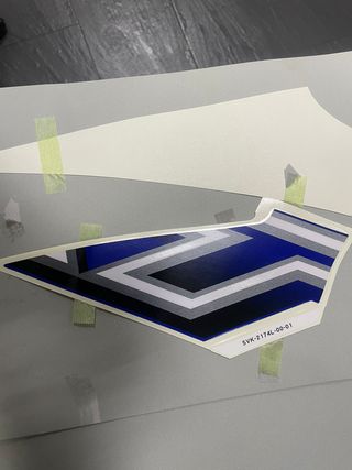 YAMAHA XT660R Adhesivo Izquierdo