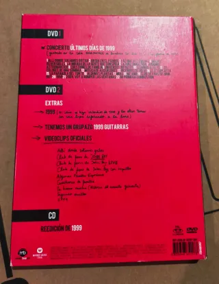 Love of Lesbian Últimos días 1999 CD+2DVD