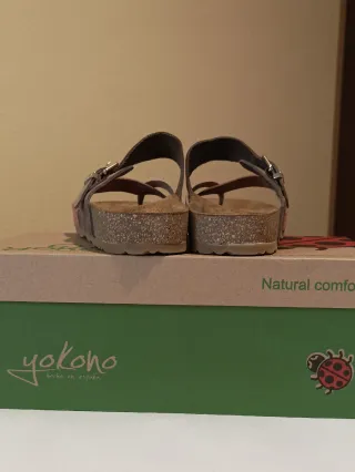 Sandalias Yokono Beige y Rosa