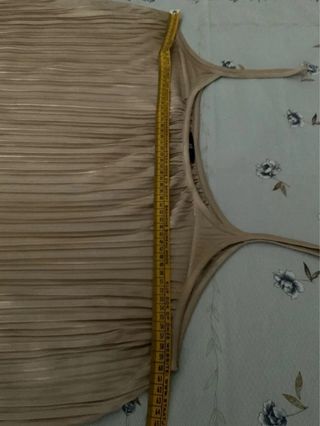 Top H&M plissettato beige taglie grandi