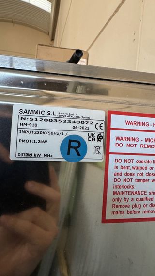 Microondas Acero Inoxidable Sammic HM-910