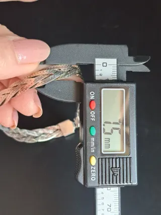 Pulsera Plata Ley 925 Trenzada Vintage