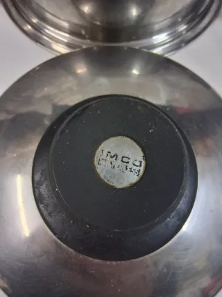 Pentola IMCO in acciaio ,pentolino con coperchio