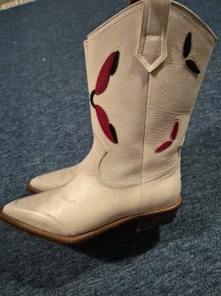 Botas Zadig & Voltaire Beige/Rojo