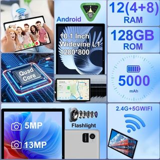 Tablet Android 15 12GB RAM 128GB ROM GPS