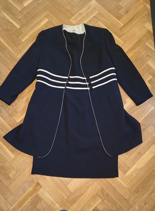 Conjunto R Azul Marino y Blanco