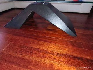 Mesa de centro cristal y piedra