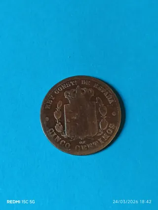 Moneda Antigua Alfonso XII 1878