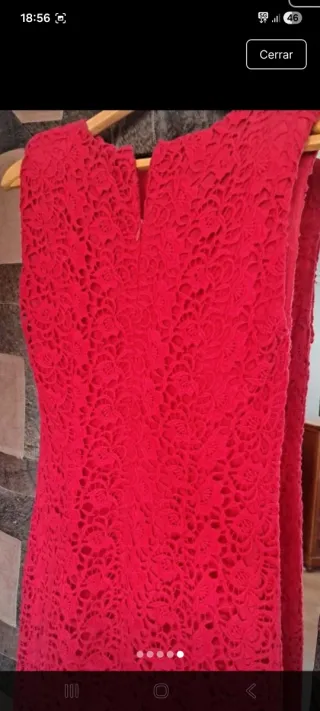 Vestido de encaje rojo
