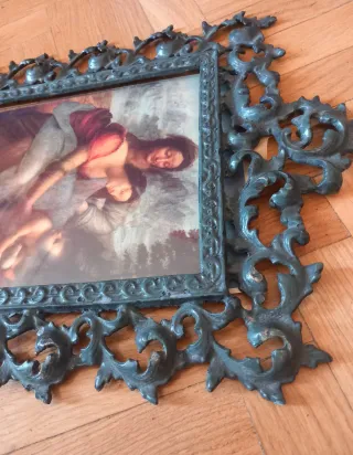 Cuadro Da Vinci Marco Metal Fundido