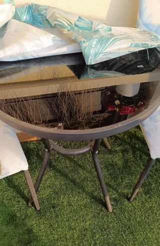 Mesa y 2 Sillas Balcón/Terraza