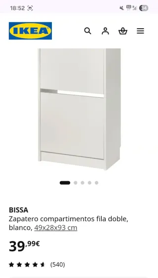 Zapatero Ikea BISSA