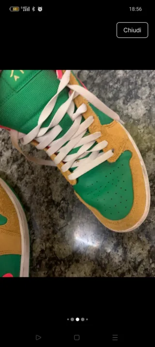 Nike Air Jordan 1 Mid Lucky Green Laser Orange