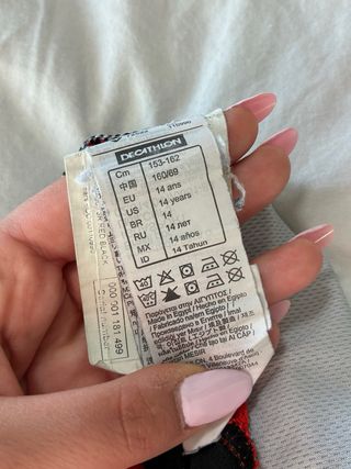 Pantalón Corto Deportivo Kipsta Negro y Rojo