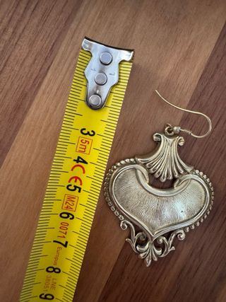 Pendientes Vintage 70s Corazón Dorado